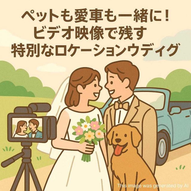 ペットも愛車も一緒に！ビデオ映像で残す特別なロケーションウェディング
