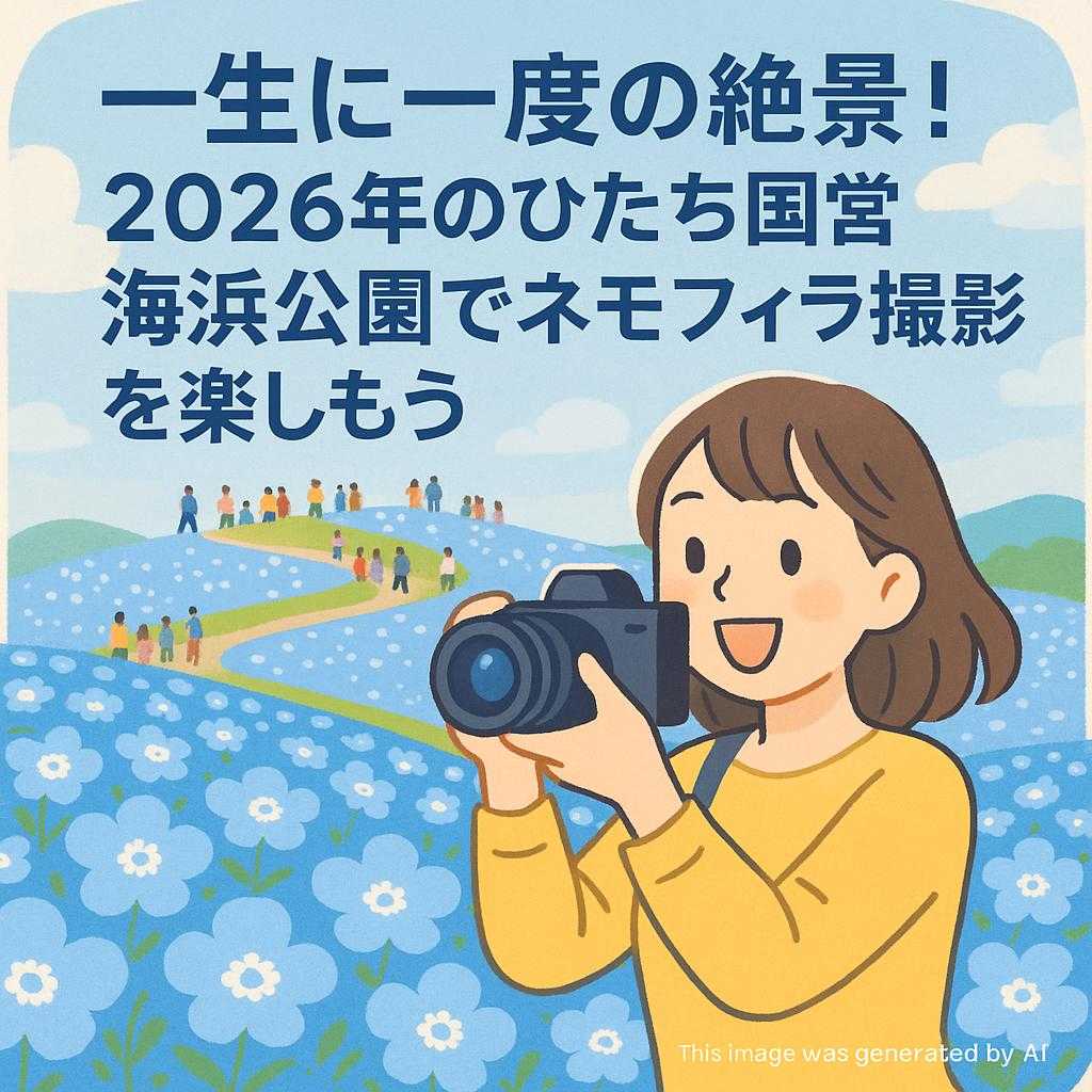 一生に一度の絶景!2026年のひたち国営海浜公園でネモフィラ撮影を楽しもう