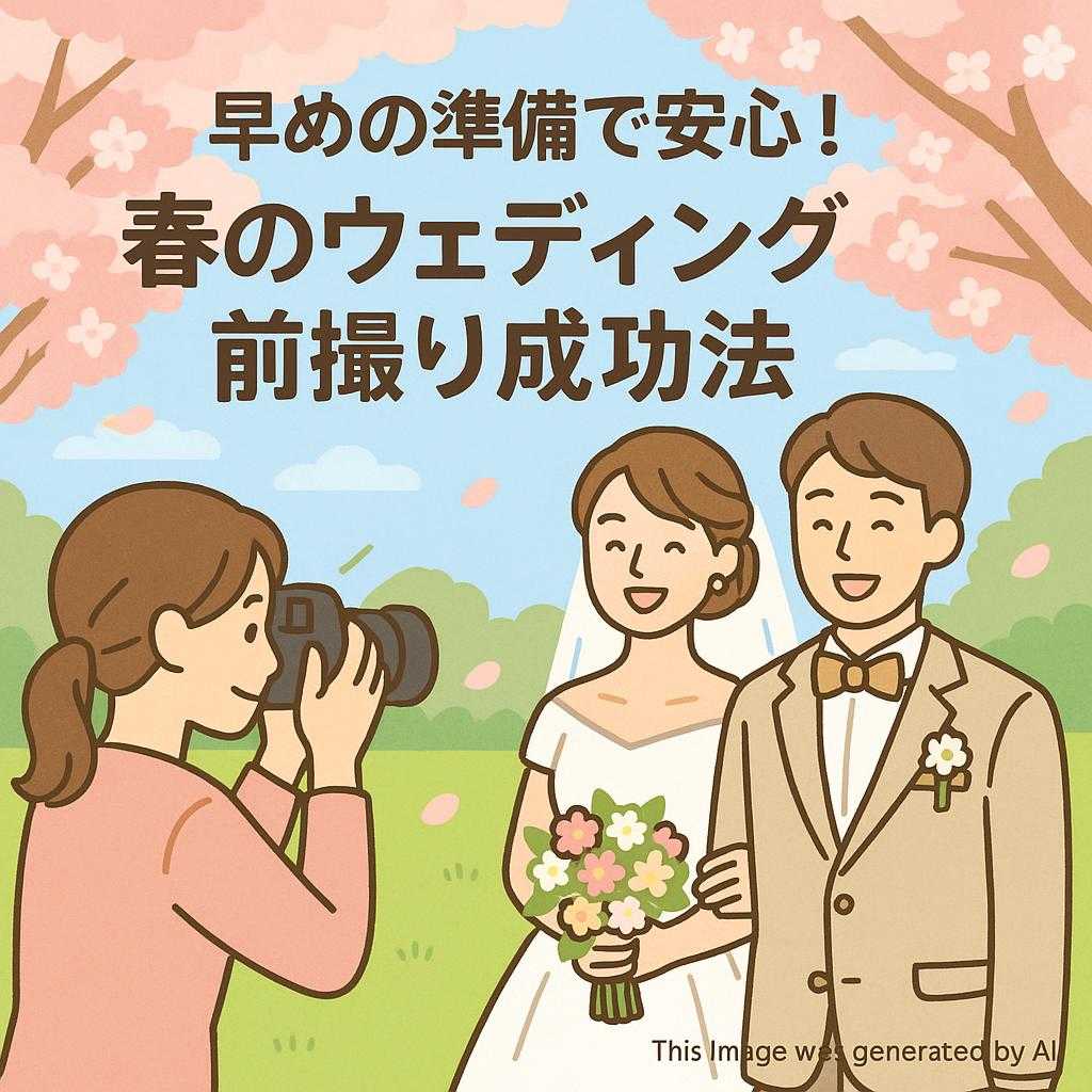 早めの準備で安心！春のウェディング前撮り成功法