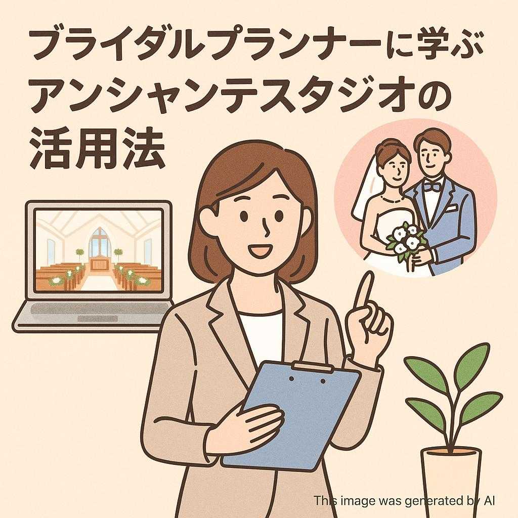 ブライダルプランナーに学ぶアンシャンテスタジオの活用法