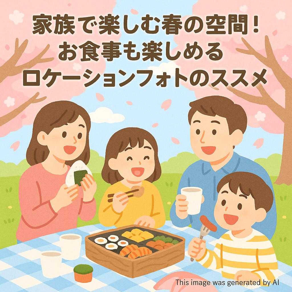家族で楽しむ春の空間!お食事も楽しめるロケーションフォトのススメ