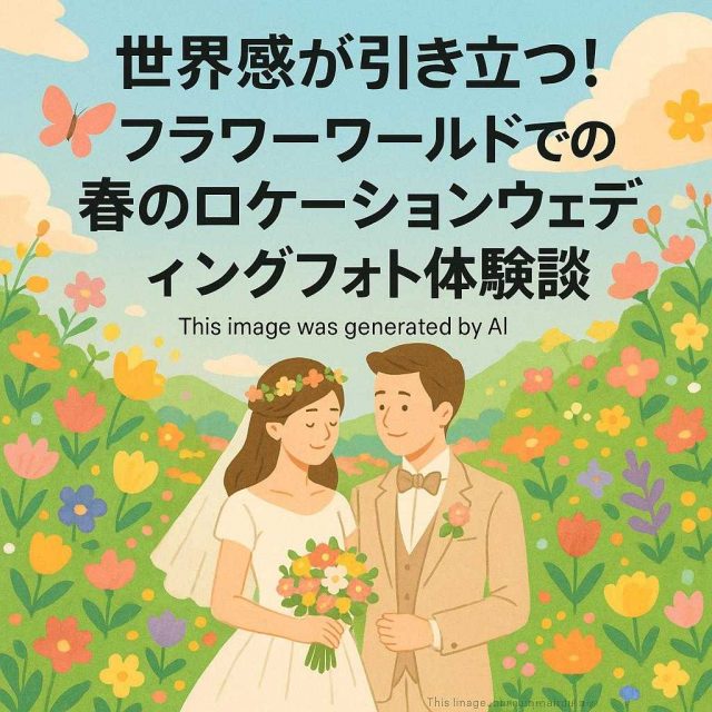 世界感が引き立つ！フラワーワールドでの春のロケーションウェディングフォト体験談