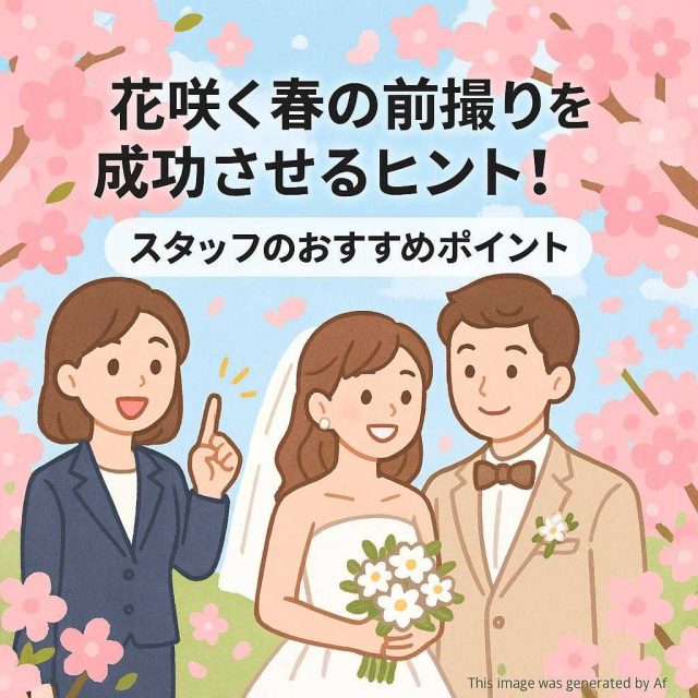 花咲く春の前撮りを成功させるヒント！スタッフのおすすめポイント