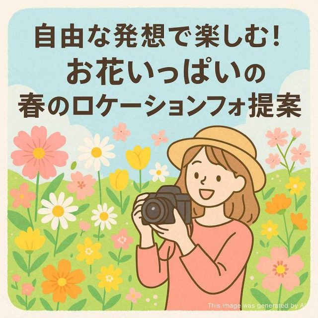 自由な発想で楽しむ！お花いっぱいの春のロケーションフォト提案