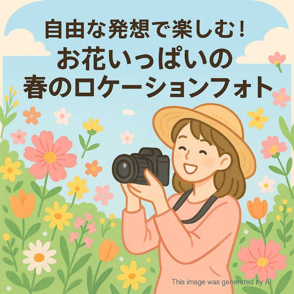 自由な発想で楽しむ！お花いっぱいの春のロケーションフォト提案