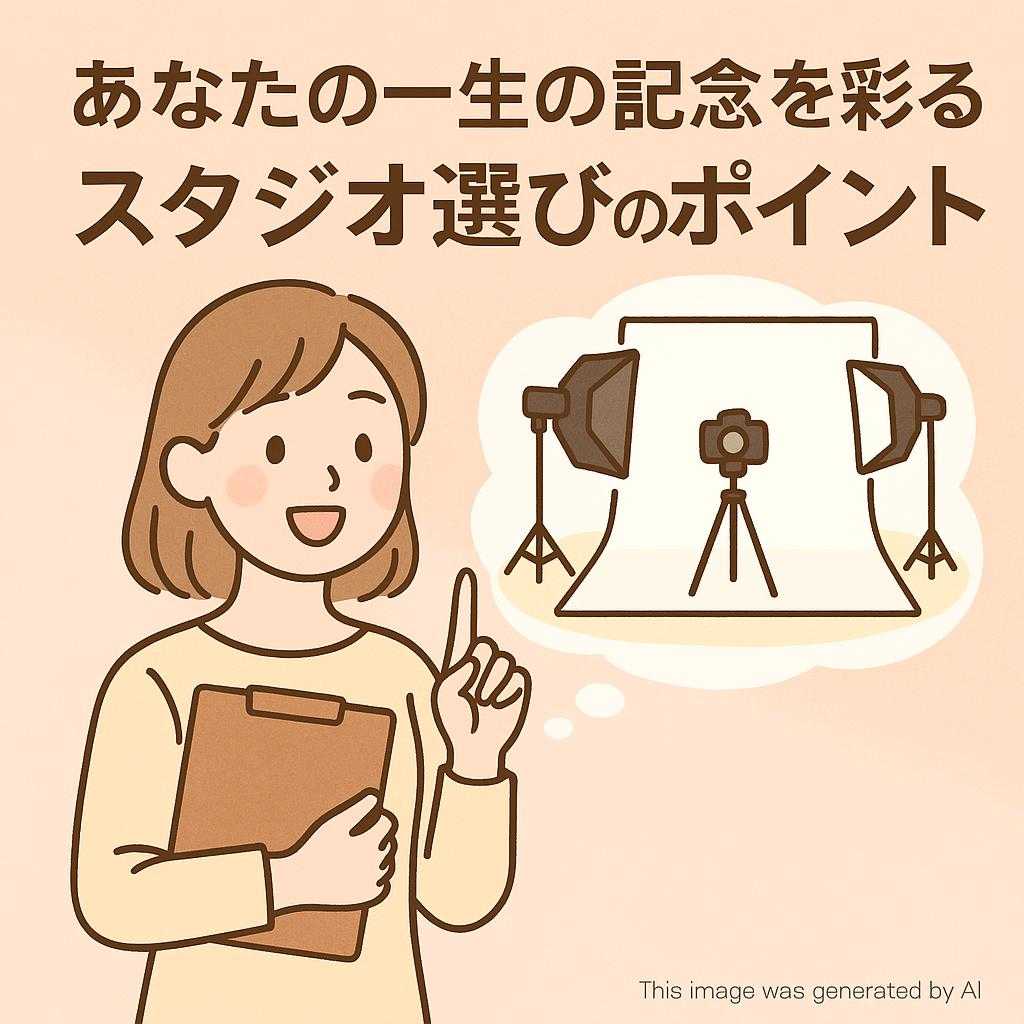 あなたの一生の記念を彩るスタジオ選びのポイント