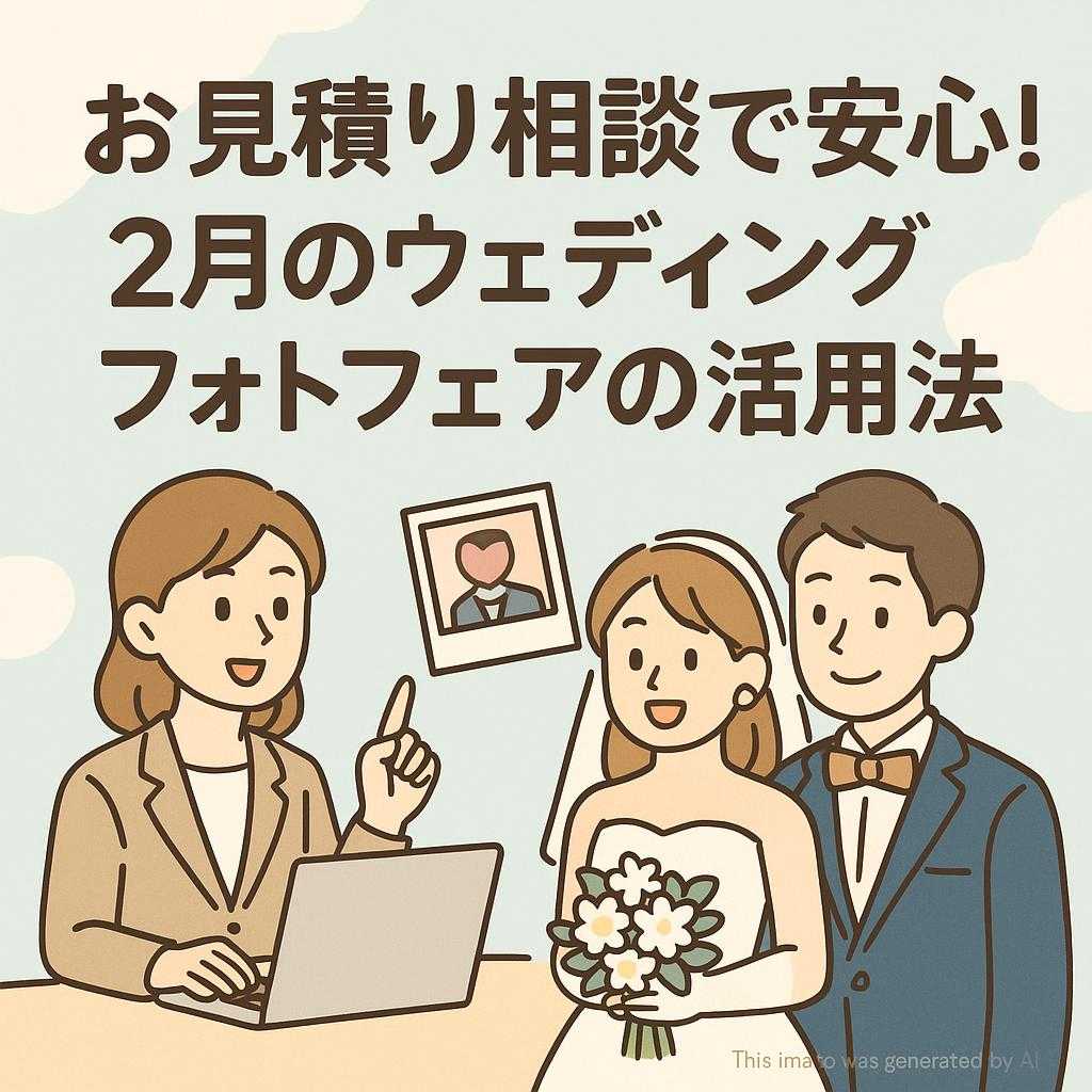 お見積り相談で安心！２月のウェディングフォトフェアの活用法