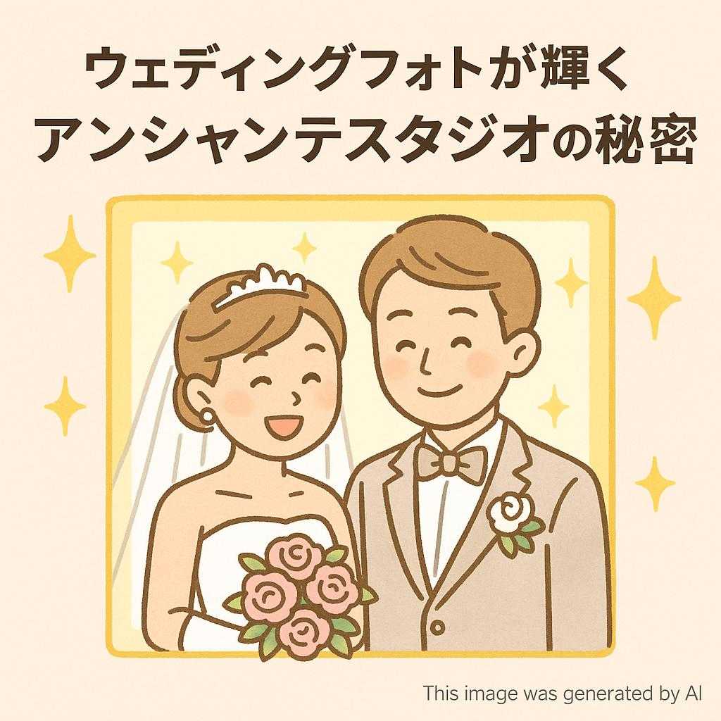 ウェディングフォトが輝くアンシャンテスタジオの秘密