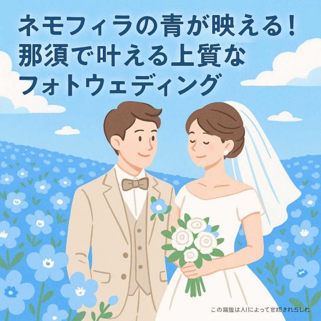 ネモフィラの青が映える！那須で叶える上質なフォトウェディング