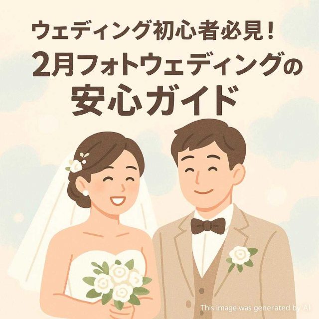 ウェディング初心者必見！２月フォトウェディングの安心ガイド