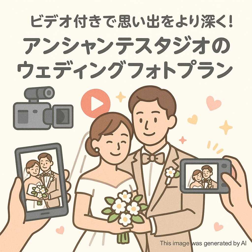 ビデオ付きで思い出をより深く！アンシャンテスタジオのウェディングフォトプラン