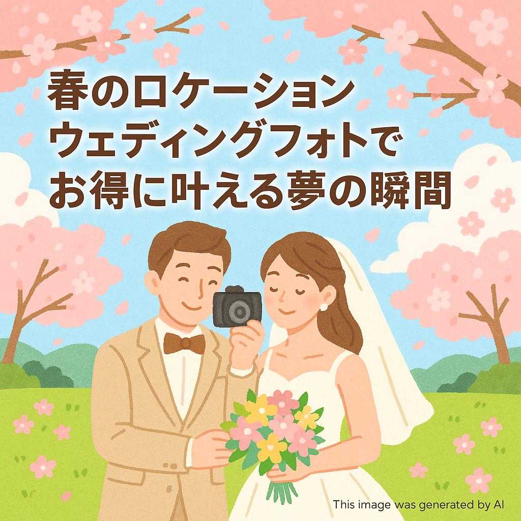 春のロケーションウェディングフォトでお得に叶える夢の瞬間