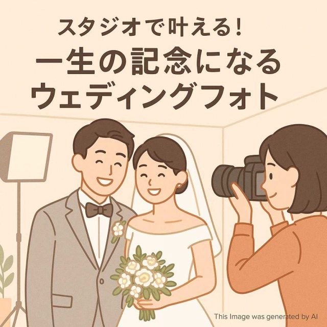 スタジオで叶える! 一生の記念になるウェディングフォト