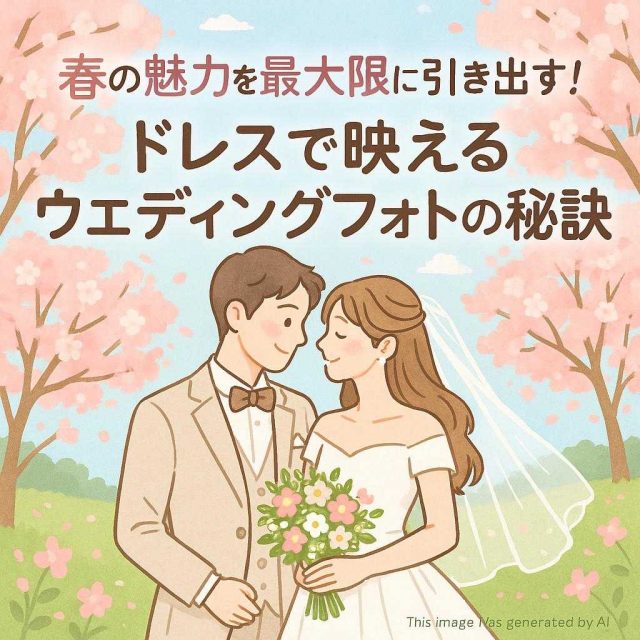 春の魅力を最大限に引き出す！ドレスで映えるウェディングフォトの秘訣