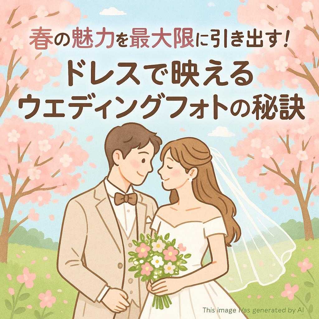 春の魅力を最大限に引き出す！ドレスで映えるウェディングフォトの秘訣