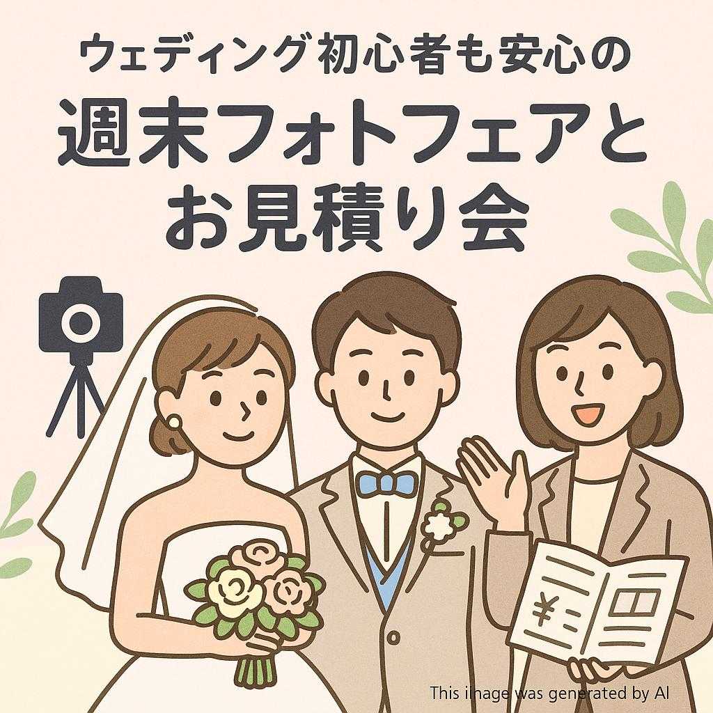 ウェディング初心者も安心の週末フォトフェアとお見積り会