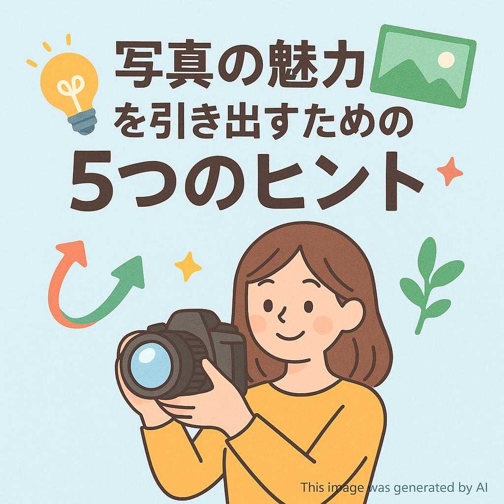 写真の魅力を引き出すための5つのヒント