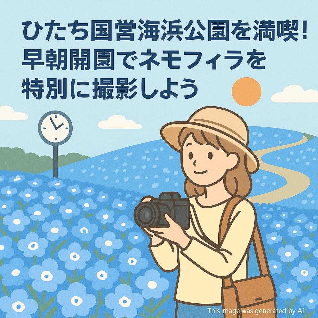 ひたち国営海浜公園を満喫！早朝開園でネモフィラを特別に撮影しよう