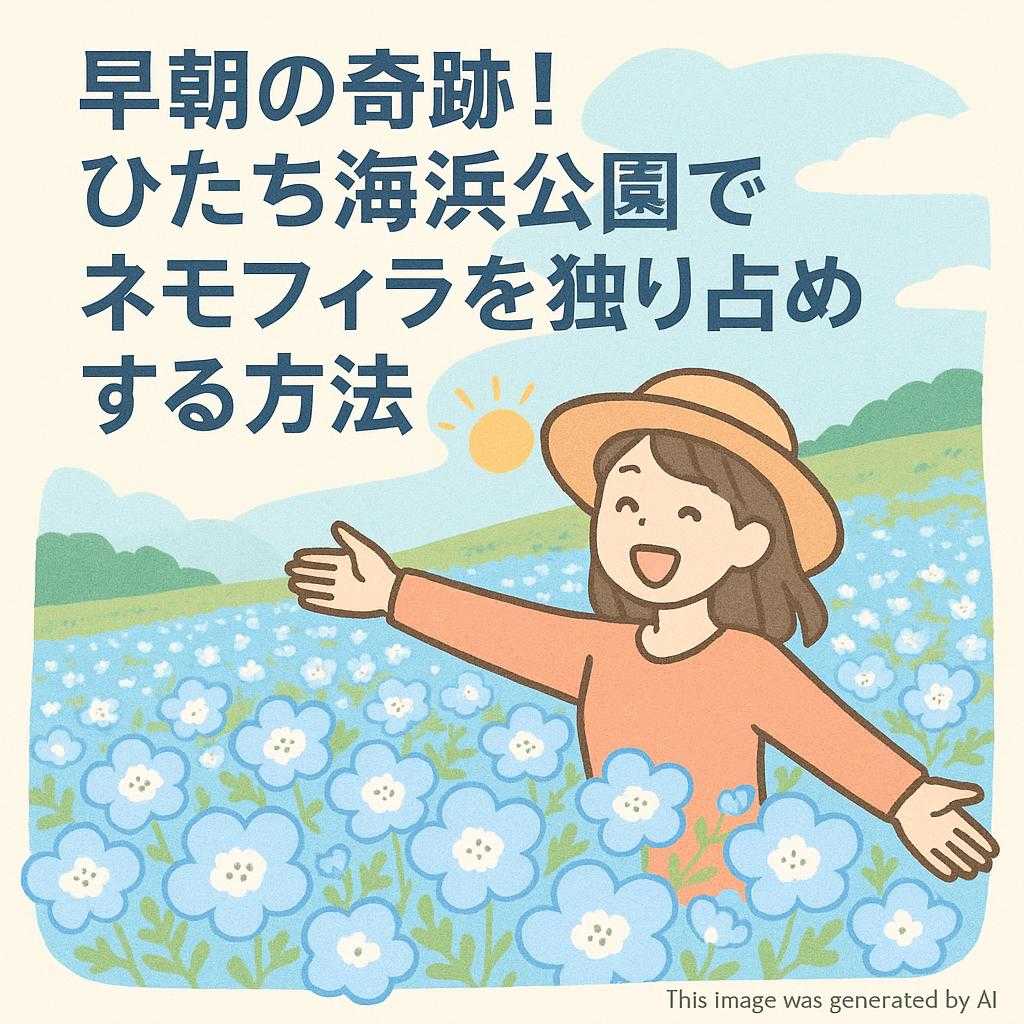 早朝の奇跡！ひたち海浜公園でネモフィラを独り占めする方法