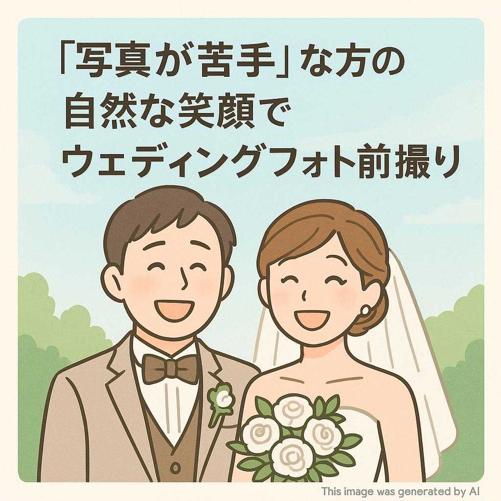 『写真が苦手』な方の自然な笑顔でウェディングフォト前撮り