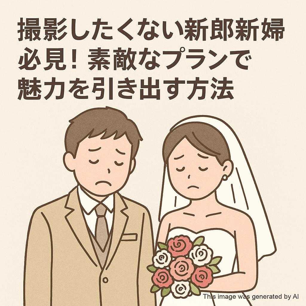 撮影したくない新郎新婦必見！素敵なプランで魅力を引き出す方法