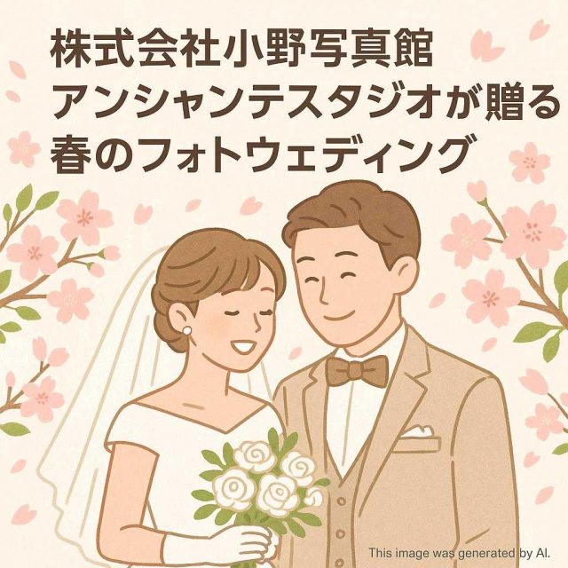 株式会社小野写真館アンシャンテスタジオが贈る春のフォトウェディング