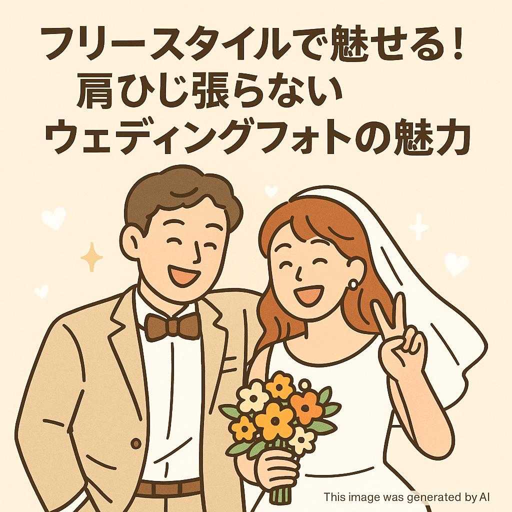 フリースタイルで魅せる!肩ひじ張らないウェディングフォトの魅力