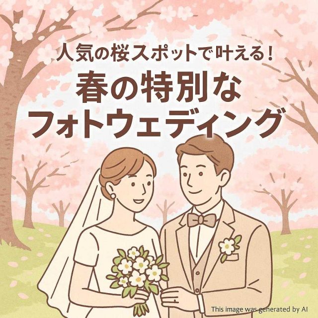 人気の桜スポットで叶える！春の特別なフォトウェディング