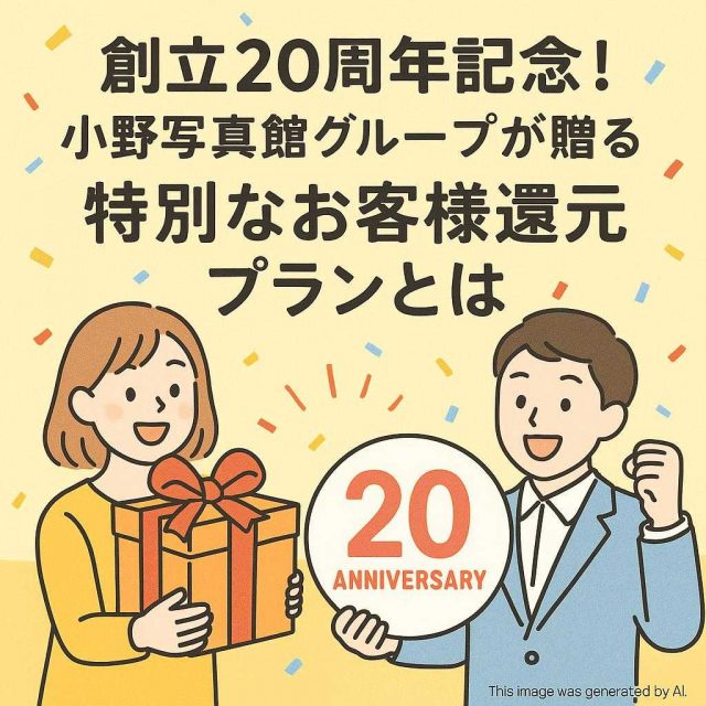 創立20周年記念！小野写真館グループが贈る特別なお客様還元プランとは
