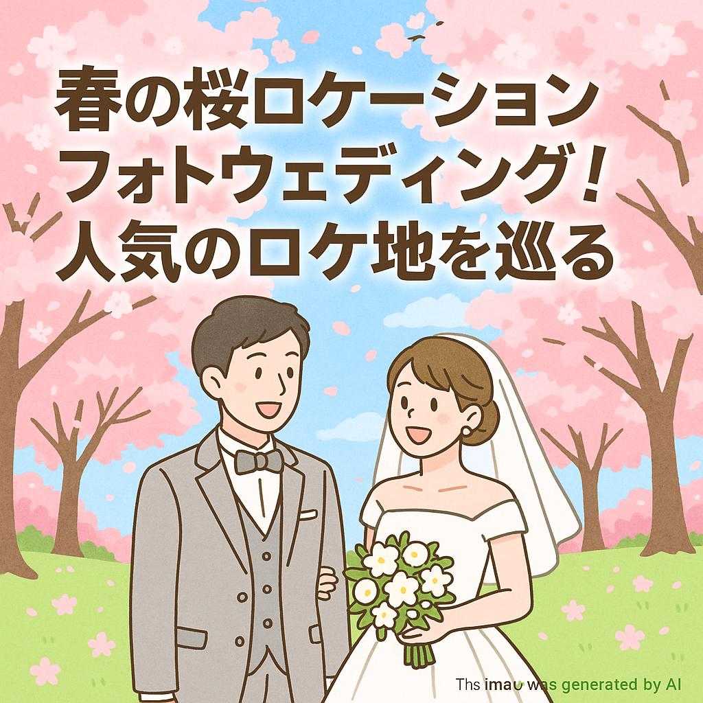 春の桜ロケーションフォトウェディング！人気のロケ地を巡る