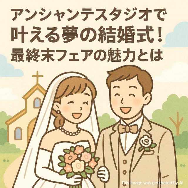 アンシャンテスタジオで叶える夢の結婚式！最終末フェアの魅力とは