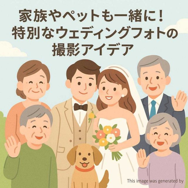 家族やペットも一緒に！特別なウェディングフォトの撮影アイデア