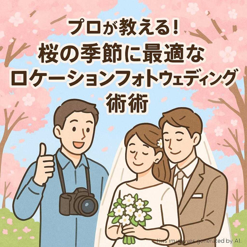 プロが教える！桜の季節に最適なロケーションフォトウェディング術