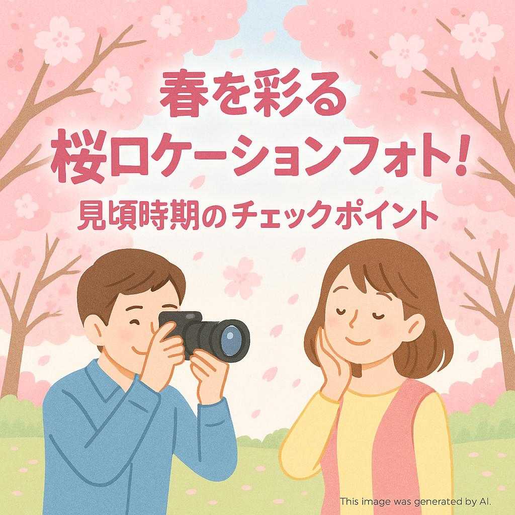 春を彩る桜ロケーションフォト!見頃時期のチェックポイント