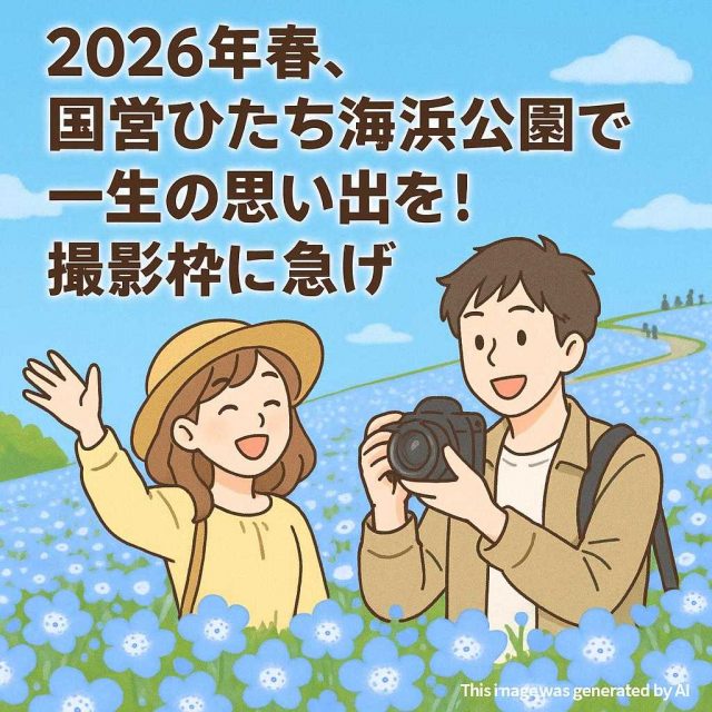 2026年春、国営ひたち海浜公園で一生の思い出を！撮影枠に急げ