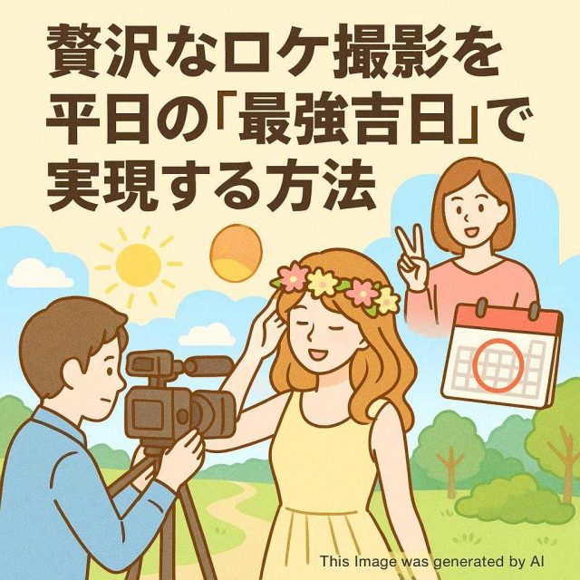 贅沢なロケ撮影を平日の『最強吉日』で実現する方法