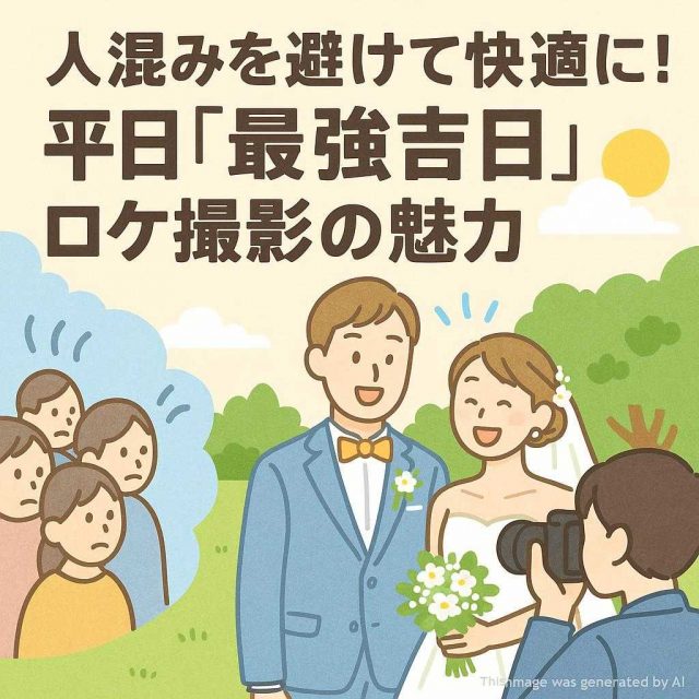 人混みを避けて快適に！平日「最強吉日」ロケ撮影の魅力
