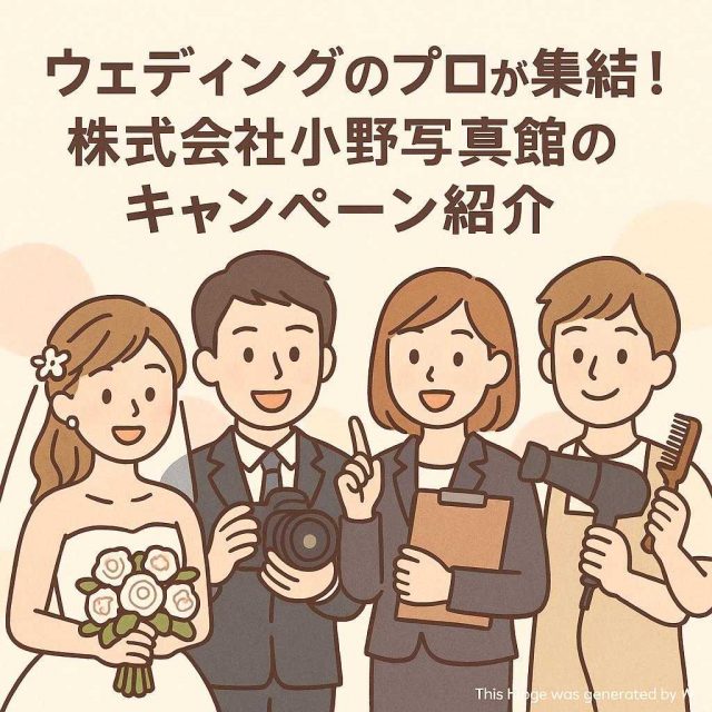ウェディングのプロが集結！株式会社小野写真館のキャンペーン紹介
