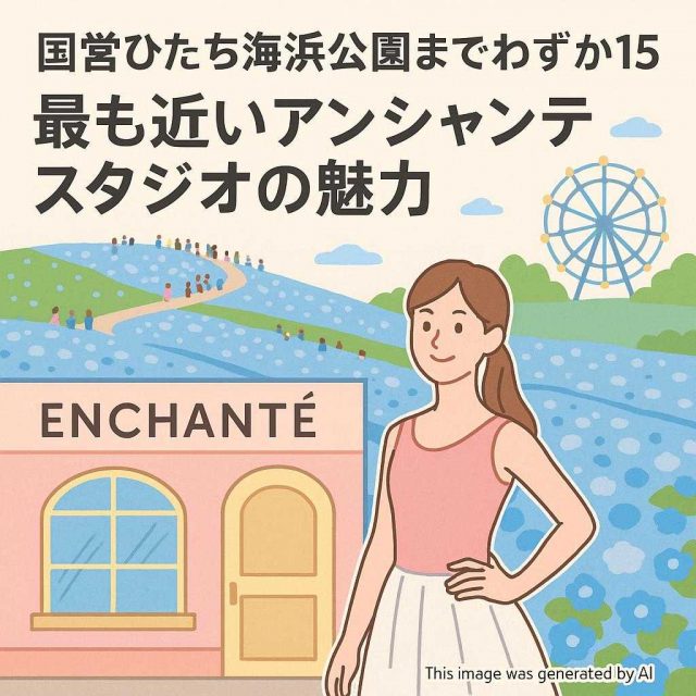 国営ひたち海浜公園までわずか15分・最も近いアンシャンテスタジオの魅力