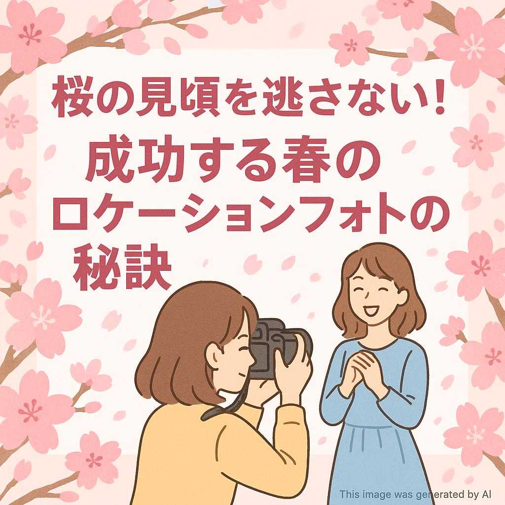 桜の見頃を逃さない！成功する春のロケーションフォトの秘訣