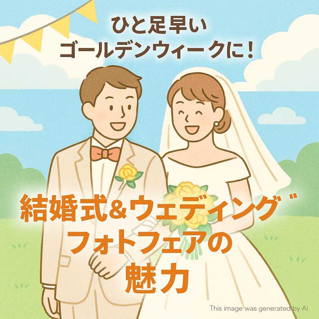 ひと足早いゴールデンウィークに!結婚式&ウェディングフォトフェアの魅力