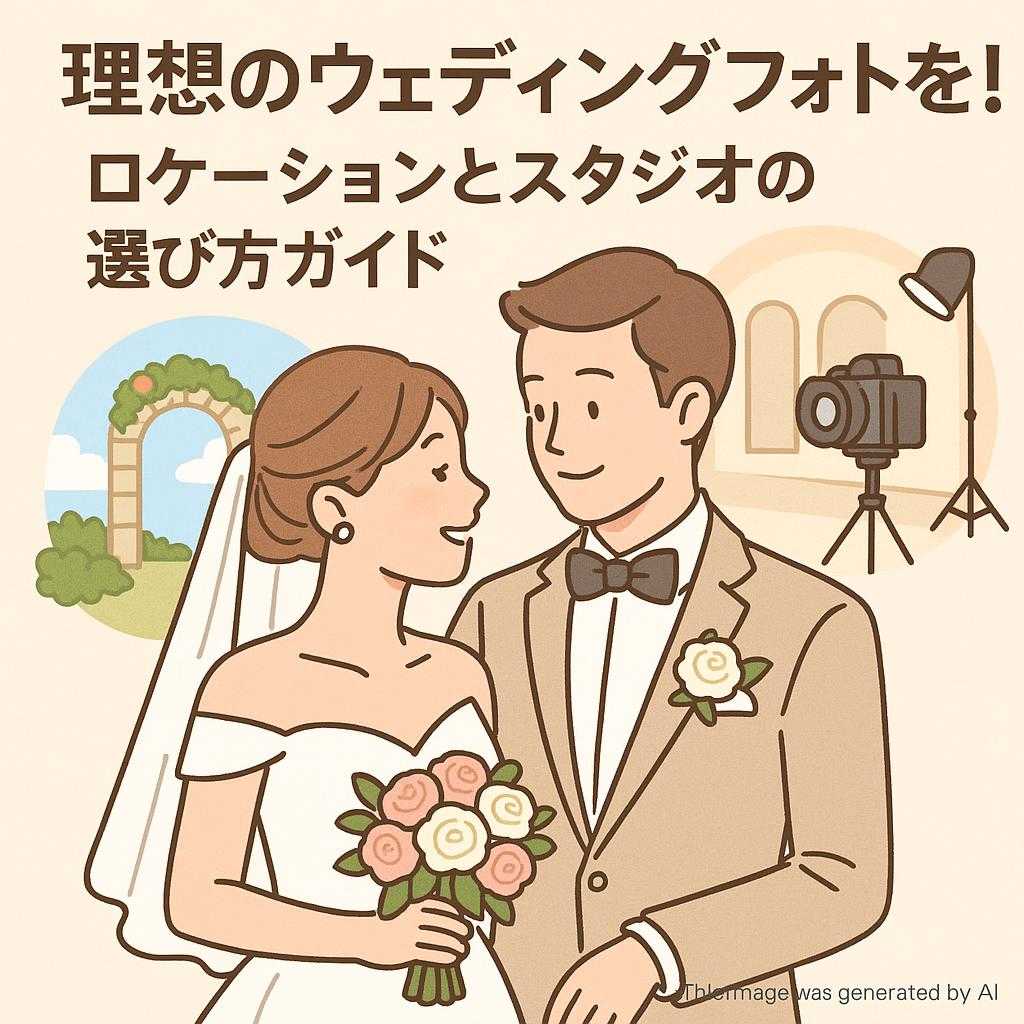 理想のウェディングフォトを！ロケーションとスタジオの選び方ガイド