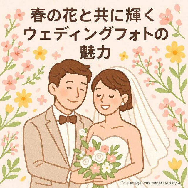 春の花と共に輝くウェディングフォトの魅力
