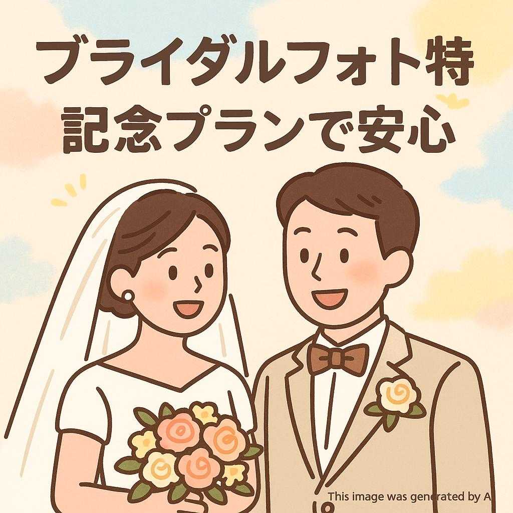 ブライダルフォト特集!記念プランで安心