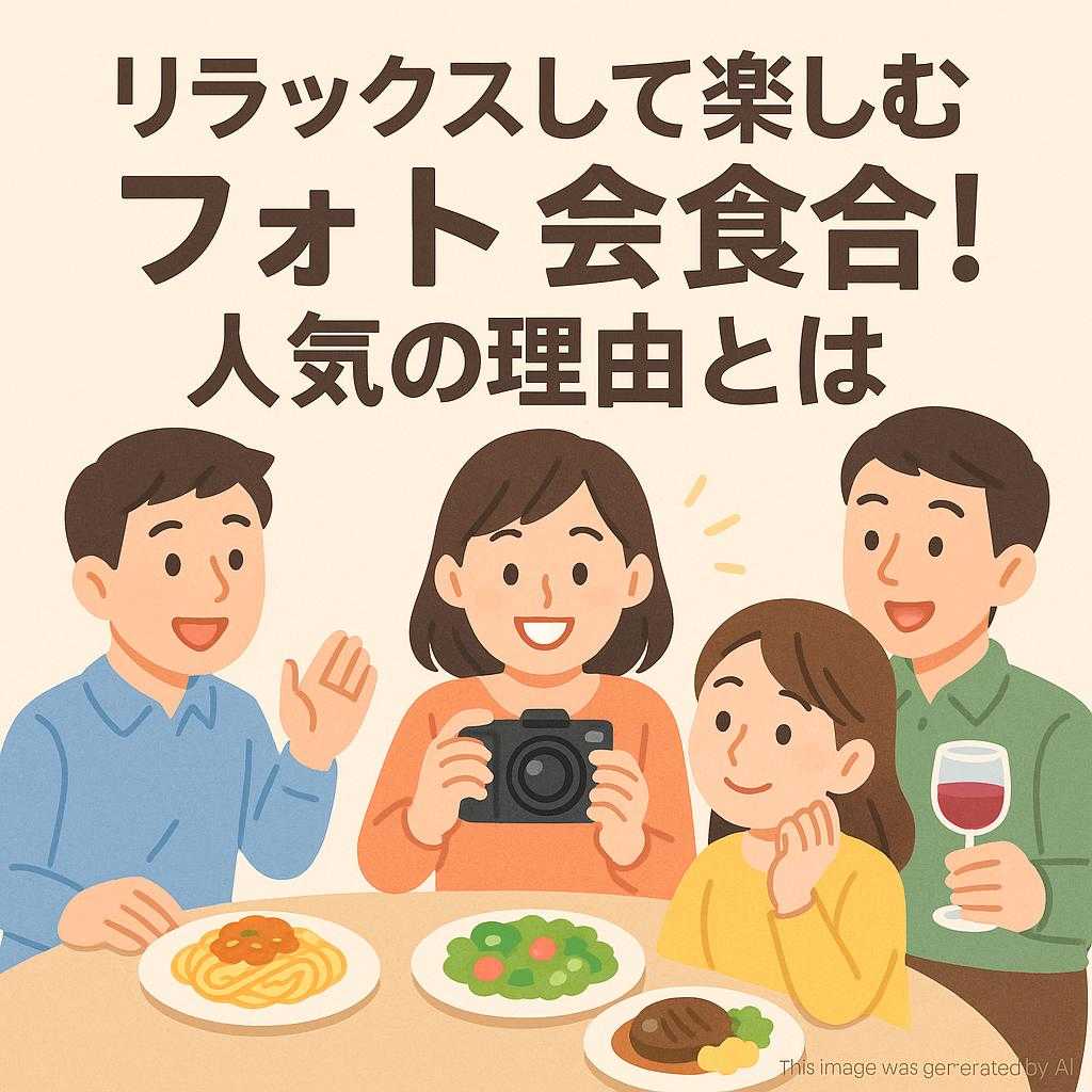 リラックスして楽しむフォト会食！人気の理由とは