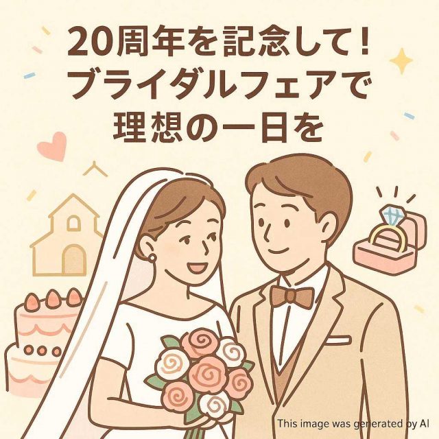 20周年を記念して！ブライダルフェアで理想の一日を