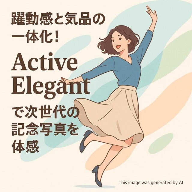 躍動感と気品の一体化！Active Elegantで次世代の記念写真を体感
