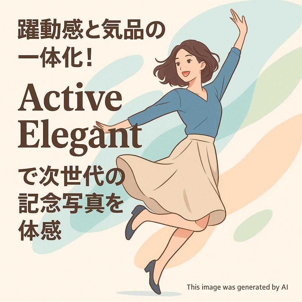 躍動感と気品の一体化!Active Elegantで次世代の記念写真を体感
