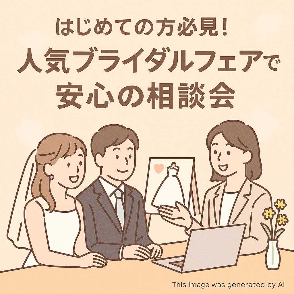 はじめての方必見！人気ブライダルフェアで安心の相談会