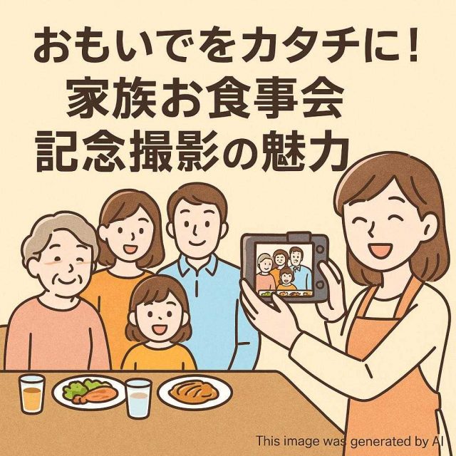 おもいでをカタチに！家族お食事会記念撮影の魅力